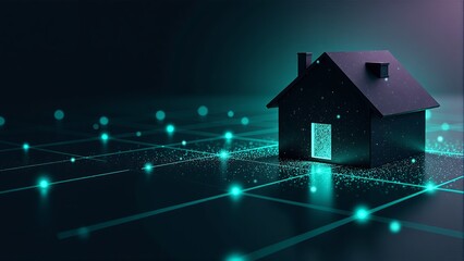 Connected Home Network Concept Illustration
