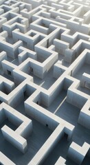 Complex gray maze pattern background