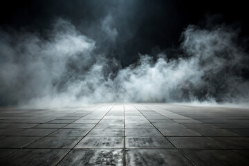 Cinematic Stage Floor Smoke Mist PNG Background
