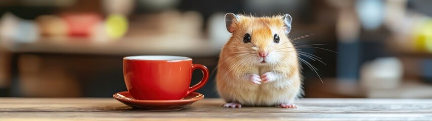 Hamster on a Coffee Break