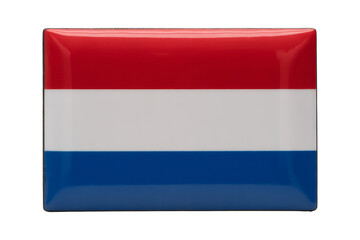 High-Quality  Netherlands Glossy Flag Pin Badge Enamel Patriotic Souvenir