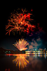 Fototapeta premium fireworks in the sky