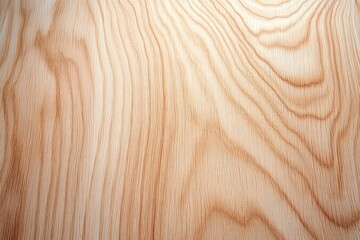 Smooth light brown wooden surface with natural visible grain patterns and soft texture