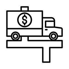 Road Show - Financial Strategy Outline Icon