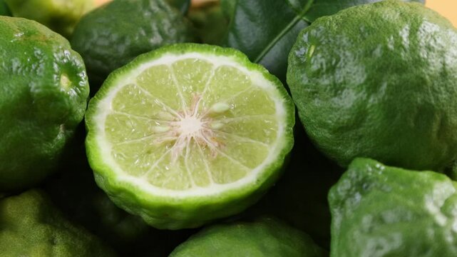Close-up of fresh kaffir lime	