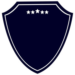 Shield Badge With Stars Graphic