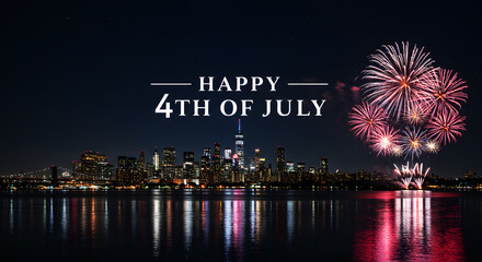 Fireworks Festival Lighting Up the City on 4th of July