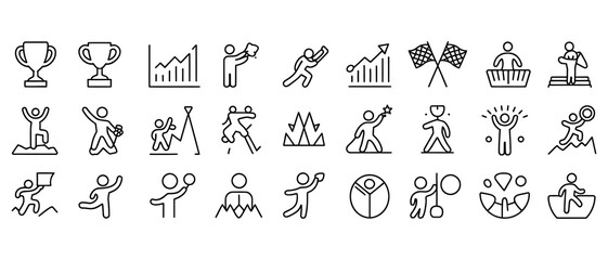 "Heavy Machinery Line Icons: Vector Set of Construction Vehicles"


