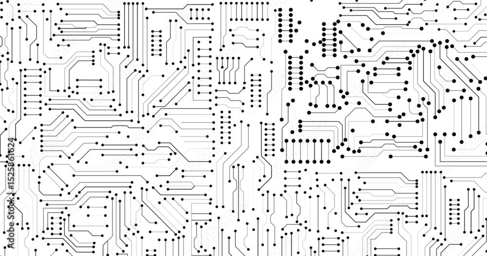 Poster vector abstract circuit board. circuit board pattern for technology background. vector illustration