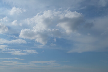 Clouds in the blue sky