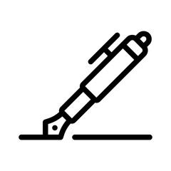 promotional pen line icon
