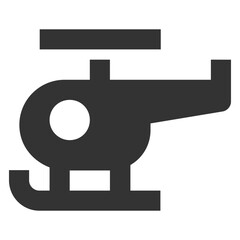 Helicopter icon black_1