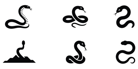 Snake logo icon vector illustration