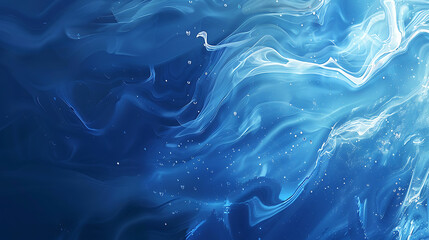 Obraz premium A mesmerizing abstract background with flowing blue and white hues, creating a sense of depth and movement, reminiscent of water or smoke