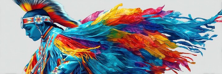 Vibrant Native American Regalia