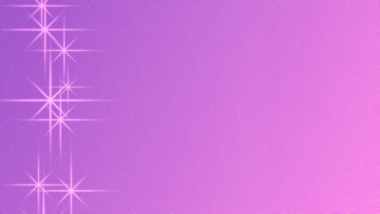 Purple and Pink Gradient Background with Sparkling Stars on the Left
