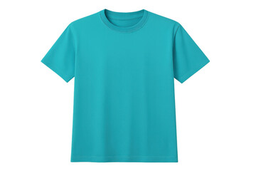 Light blue t-shirt mockup isolated on transparent background, perfect for showcasing your design