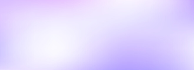 Abstract smooth lavender gradient wallpaper. Soft light violet background. Universal pastel lilac color backdrop for banner, flyer, presentation, advertising. Vector subtle blurred purple liquid cover