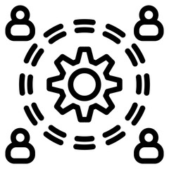 Stakeholders Outline Icon