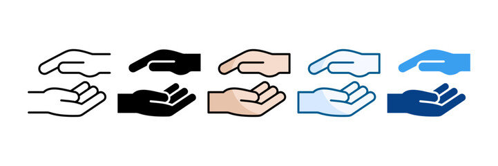 Support Icon Set Multiple Style Collection