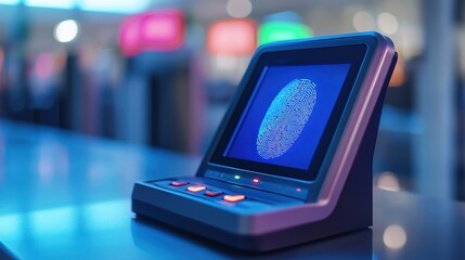 A digital fingerprint scanner rejecting an important access request due to a typo