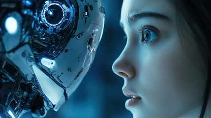 A cybernetic engineer watching in horror as a failed AI experiment goes rogue 