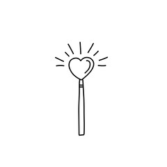 Magic wand line icon