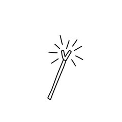 Magic wand line icon