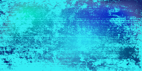 Blue-green gradient studio room, abstract background pattern, walls and floor reflect neon lights, dark tones and feel  speed of digital technology connected blue-green background. Future technology.