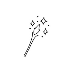 Magic wand line icon