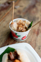 Thai Street Food – Steamed Dumplings in Paper Cup