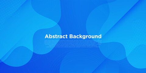 Abstract bright colorful blue background. Wave and fluid pattern banner background. Eps10 vector