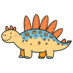 stegosaurus, ancient animal, vector, transparent background, creature, animal, dinosaur, wildlife, nature, icon, safari, isolated, big, large, dino, prehistoric, jurassic, extinct