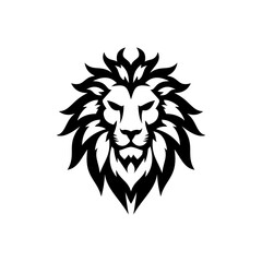 Obraz premium Vector logo of a lion king head wearing a crown suitable for use as an esport logo