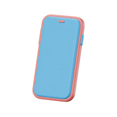 3d smartphone isolated on transparent background. Png