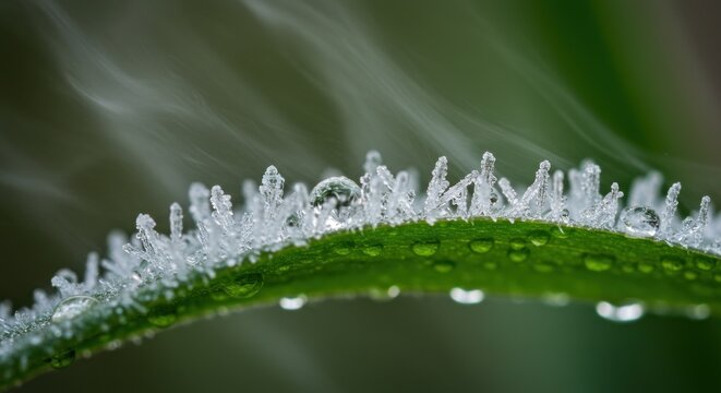 Macro photography of plant trichomes