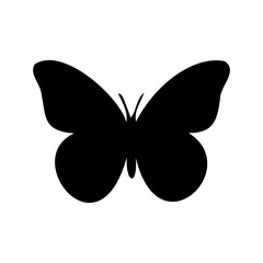 silhouette butterfly icon. Silhouette icon style. Animal icon
