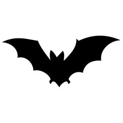 silhouette bat icon. Silhouette icon style. Animal icon