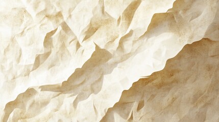 Vintage Paper Texture with Wrinkles, Creases and Soft Beige Tones