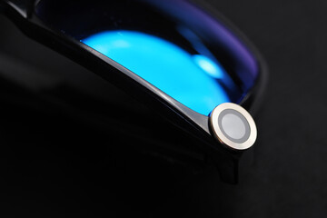Innovative XR smart glasses with camera and ai artificial technology.