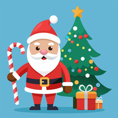 santa-holding-a-candy-cane-standing-by