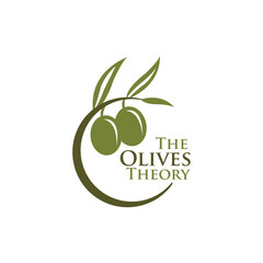 Olive oil logo with a graceful olive branch, oil droplet, and earthy tones, perfect for organic, premium, and Mediterranean brands. Natural, pure, and elegantly crafted design.
