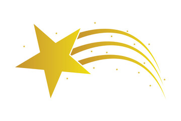 shooting star icon, stars and stripes icon. vector illustration. © ROKETonline