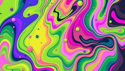 Obraz premium an intricate piece of digital art that resembles a colorful, swirling mass with various patterns and colors intertwined