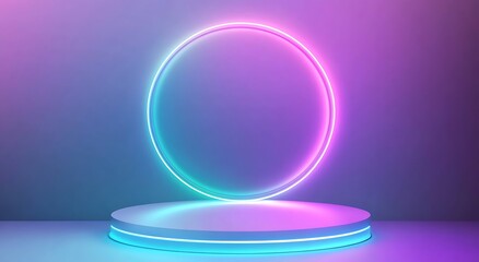 Obraz premium Abstract scene background. Product presentation, mock up, show cosmetic product, Podium, stage pedestal or platform.