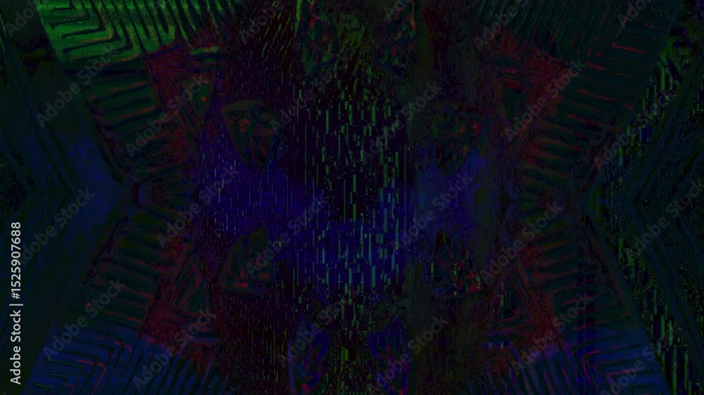 Poster Abstract motion background with vivid red patterns creating a mysterious atmosphere