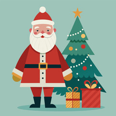 vintage-style-santa-next-to-an-old-fashioned-chris