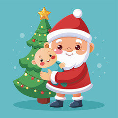 cute-baby-santa-hugging-a-tiny-christmas-tree