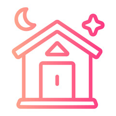 house gradient icon