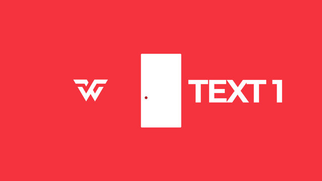 Opening Doors Loop Horizontal Logo Reveal MOGRT 314